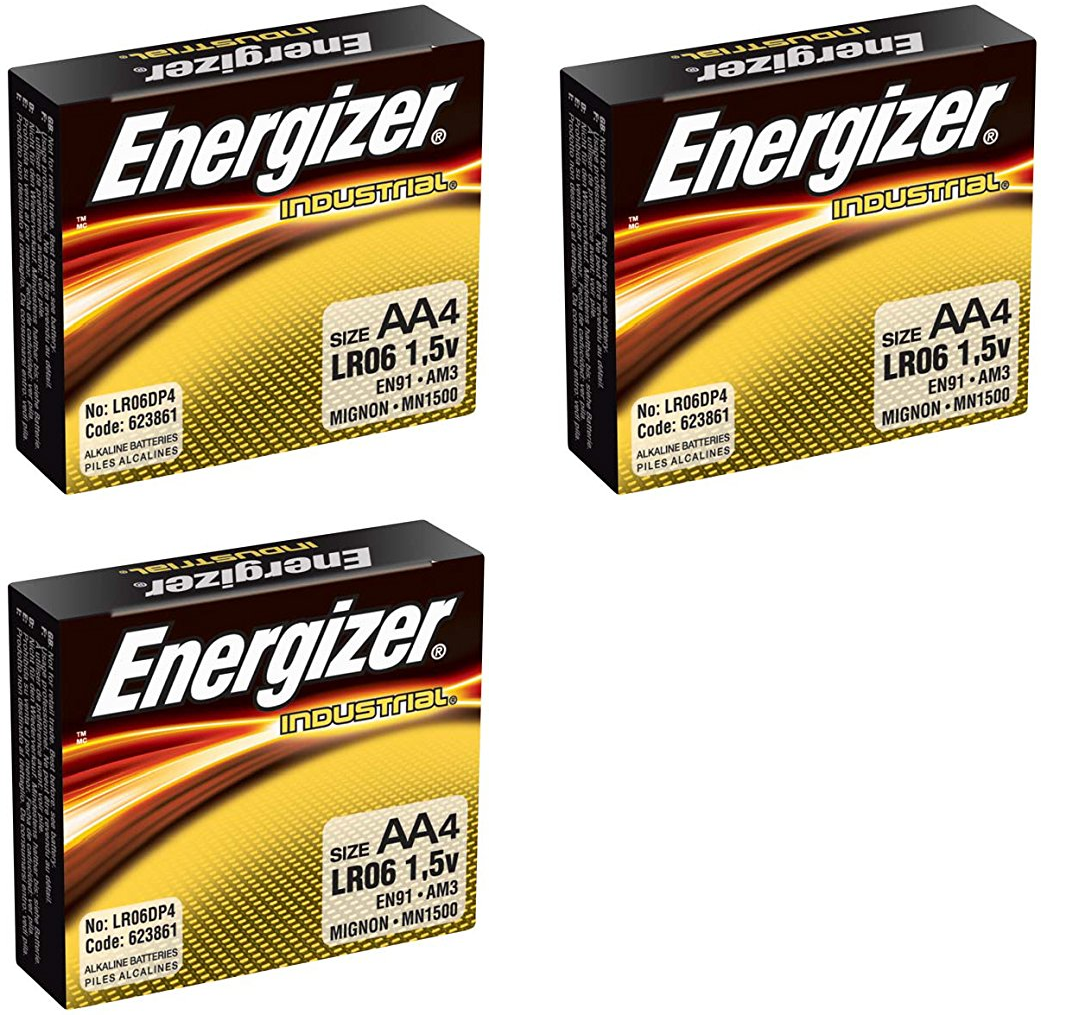 AA Alkaline Batteries, 12-pack