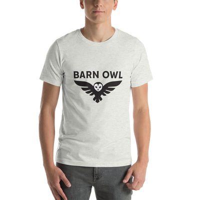 Barn Owl Unisex T-Shirt - Black Logo